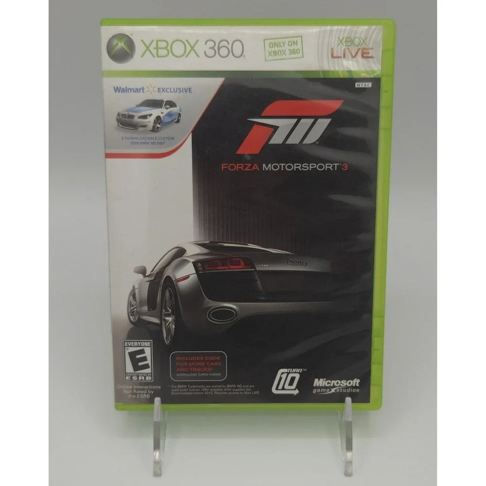 Forza Motorsport 3 - Walmart Exclusive - Xbox‎ 360 - Case & 2 Discs - Tested